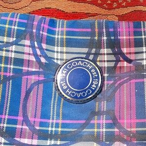 Vintage Coach plaid purse